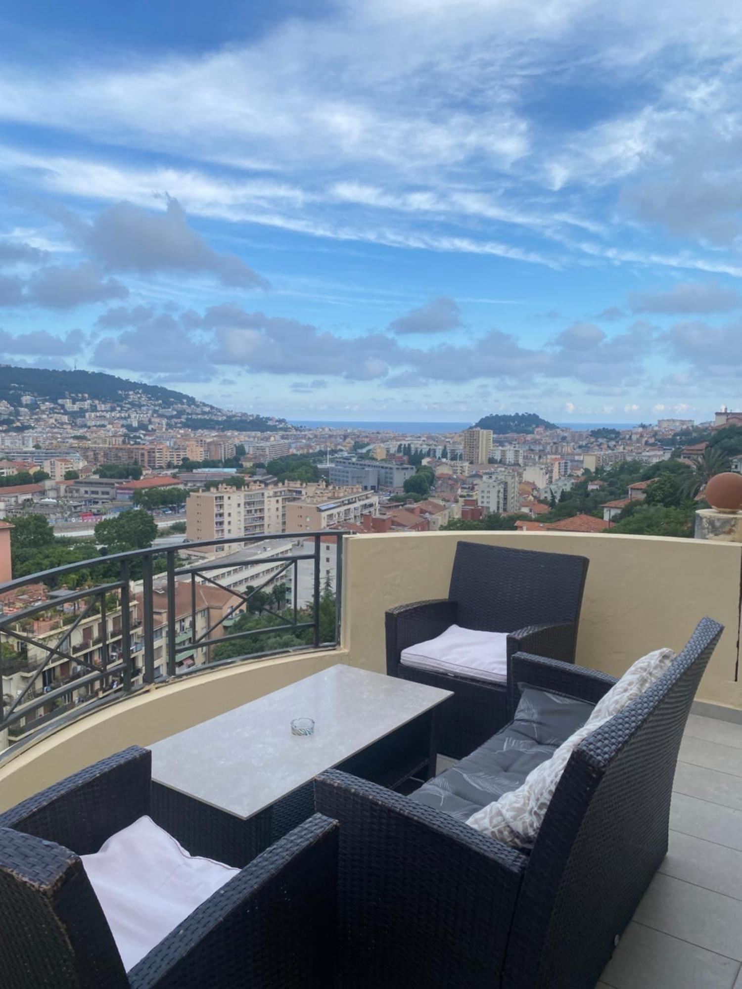 Appartement-Nice 01 Vue Mer - Panoramique Wifi-Parking Exterior photo