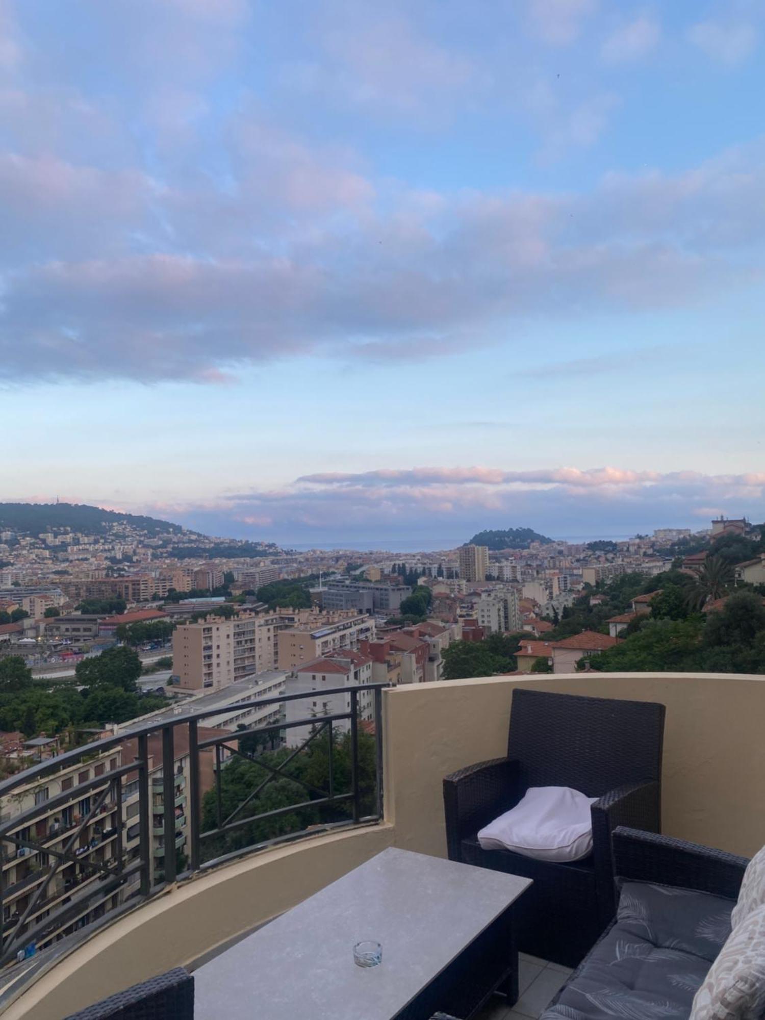 Appartement-Nice 01 Vue Mer - Panoramique Wifi-Parking Exterior photo